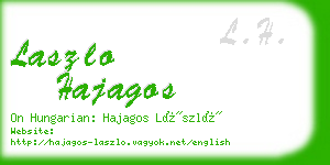 laszlo hajagos business card